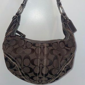 Signature C Brown Coach Hobo Bag